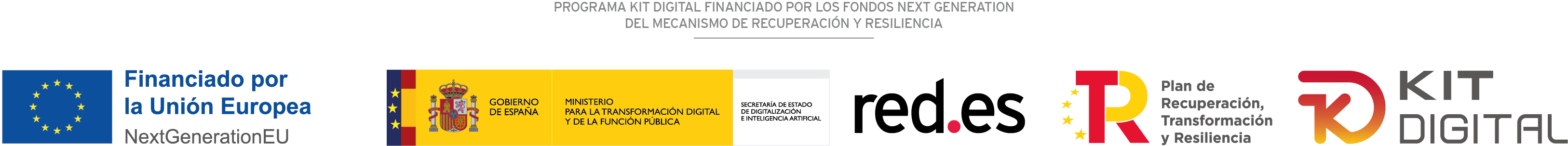 Financiado por la Unión Europea - NextGenerationEU. Plan de Recuperación, Transformación y Resiliencia. Kit Digital